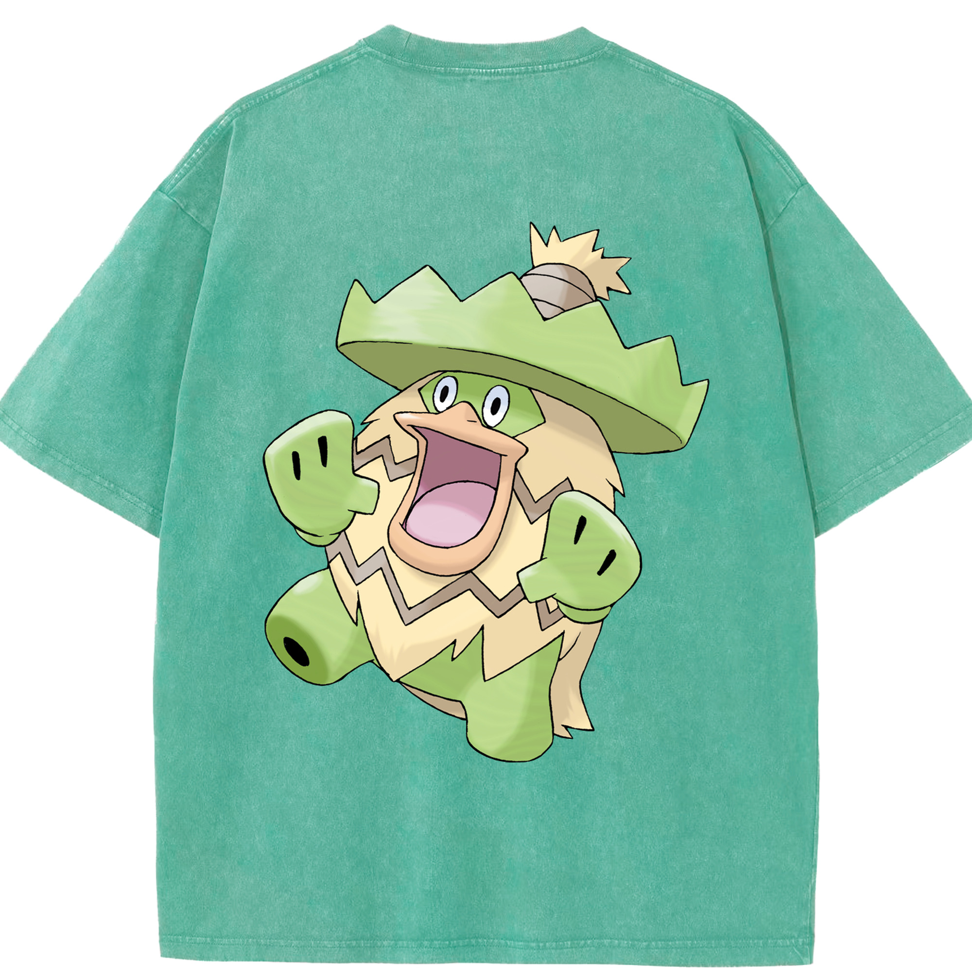 （画像用） ポケットモンスター Pokémon 綿100% ヴィンテージ風 半袖Tシャツ（背面プリント）